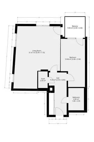Pronájem bytu 2+kk, Praha - Stodůlky, Mukařovského, 66 m2