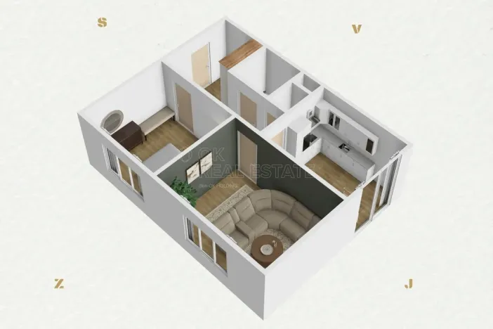 Prodej bytu 2+1, Ostrov, Lidická, 54 m2