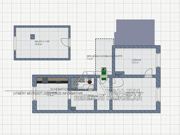 Pronájem atypického bytu, České Budějovice, 54 m2