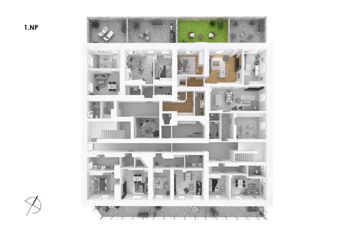 Prodej bytu 2+kk, Postupice, Blanická, 68 m2