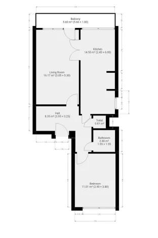 Pronájem bytu 2+1, Praha - Kobylisy, Čumpelíkova, 57 m2