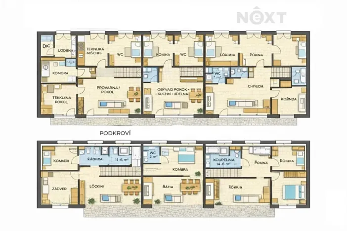 Prodej vícegeneračního domu, Studená, Tyršova, 640 m2