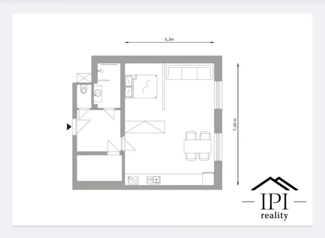 Pronájem bytu 2+kk, Praha - Žižkov, Lucemburská, 54 m2