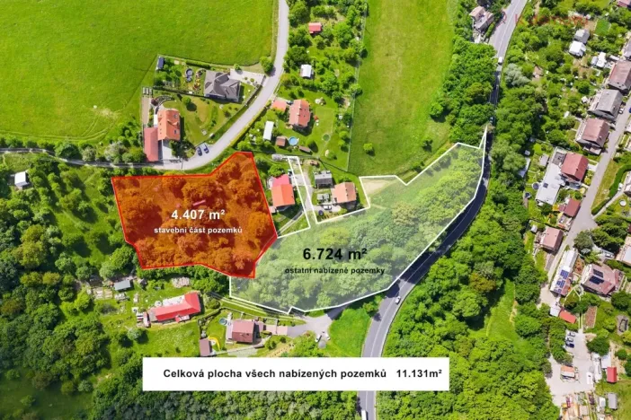 Prodej pozemku pro bydlení, Bohuslavice u Zlína, 4407 m2