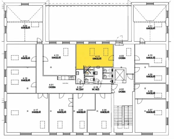 Pronájem kanceláře, Praha - Smíchov, Nádražní, 28 m2