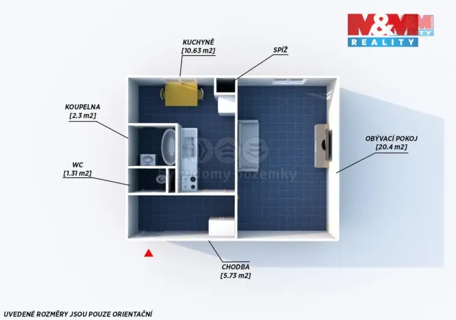 Pronájem bytu 1+1, Plzeň - Doubravka, Smrková, 42 m2