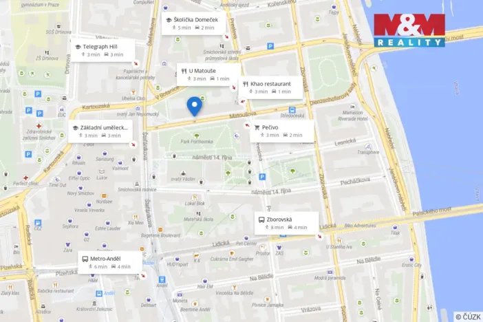 Prodej bytu 3+kk, Praha - Smíchov, Matoušova, 76 m2