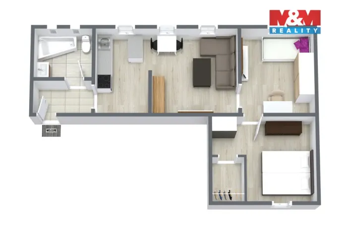 Prodej bytu 3+kk, Karlovy Vary - Rybáře, Borová, 43 m2
