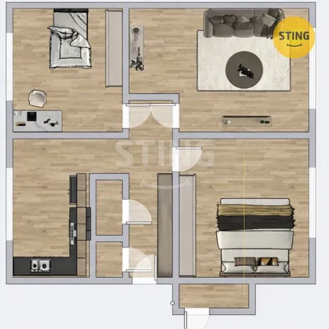 Pronájem bytu 3+1, Ostrava, Volgogradská, 78 m2
