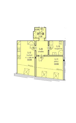 Pronájem bytu 2+kk, Praha - Řeporyje, Ořešská, 45 m2