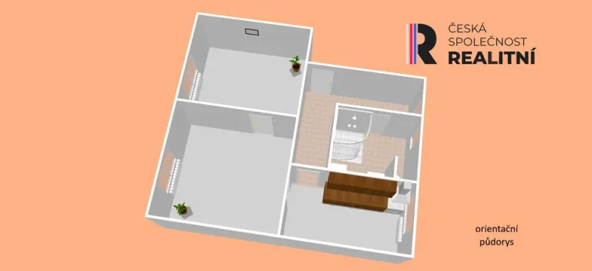 Prodej bytu 2+1, Podbořany, Komenského, 56 m2
