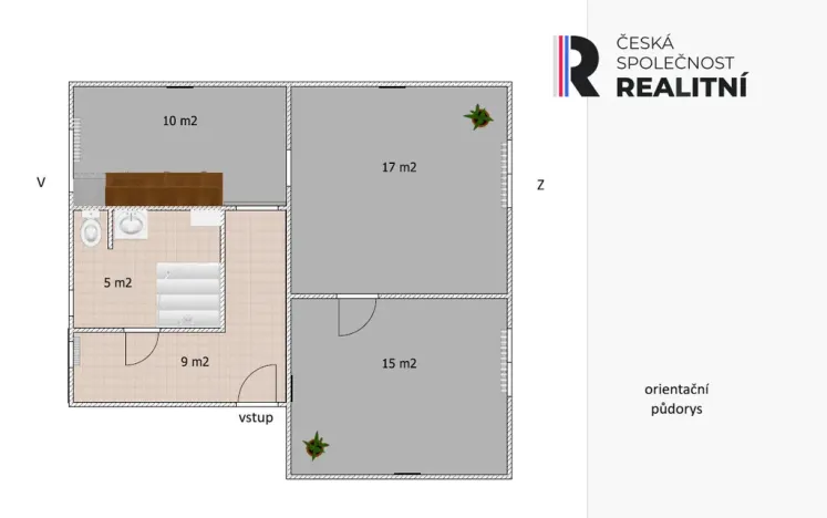 Prodej bytu 2+1, Podbořany, Komenského, 56 m2