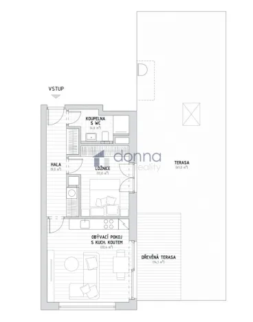 Prodej bytu 2+kk, Praha, Plzákova, 51 m2