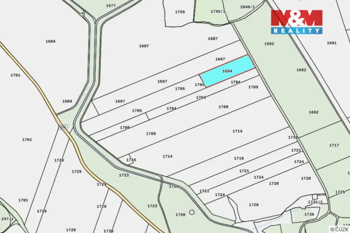 Prodej pole, Manětín - Stvolny, 13696 m2