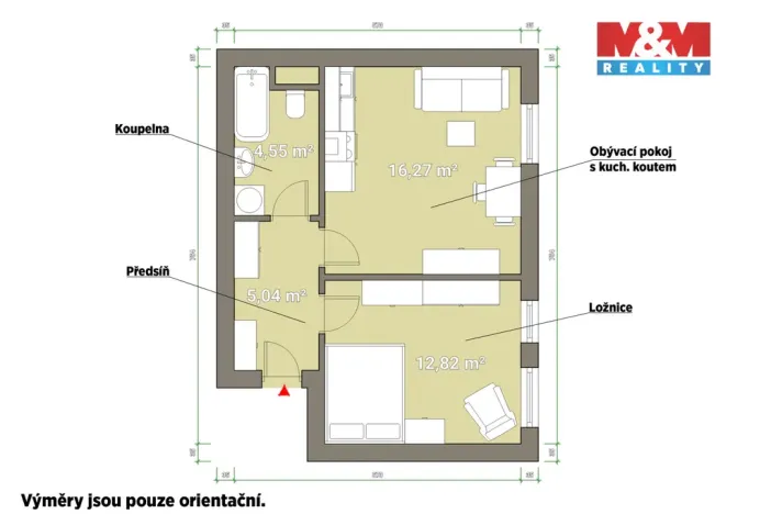 Prodej bytu 2+kk, Plzeň - Jižní Předměstí, Karlova, 42 m2