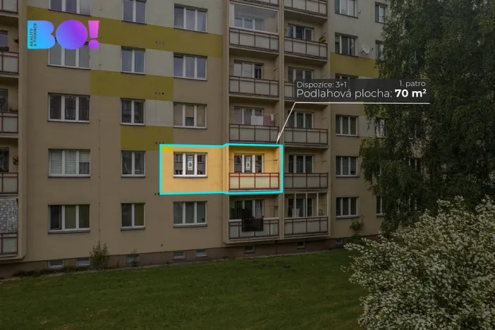 Pronájem bytu 3+1, Třinec, Lidická, 68 m2