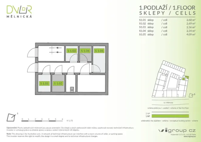 Prodej bytu 3+kk, Brandýs nad Labem-Stará Boleslav - Stará Boleslav, Mělnická, 63 m2