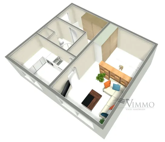 Pronájem bytu 1+1, České Budějovice - České Budějovice 2, V. Volfa, 41 m2