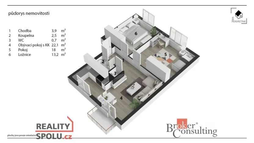 Pronájem bytu 3+kk, Pardubice - Bílé Předměstí, Na Drážce, 60 m2