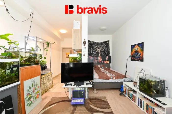 Pronájem bytu 1+kk, Brno - Pisárky, Poříčí, 31 m2