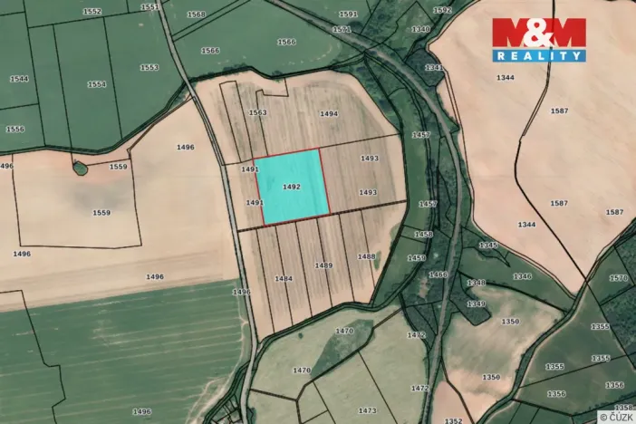 Prodej pole, Velečín, 22902 m2