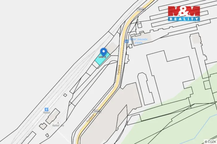 Prodej pozemku, Ratboř, Tyršova, 433 m2