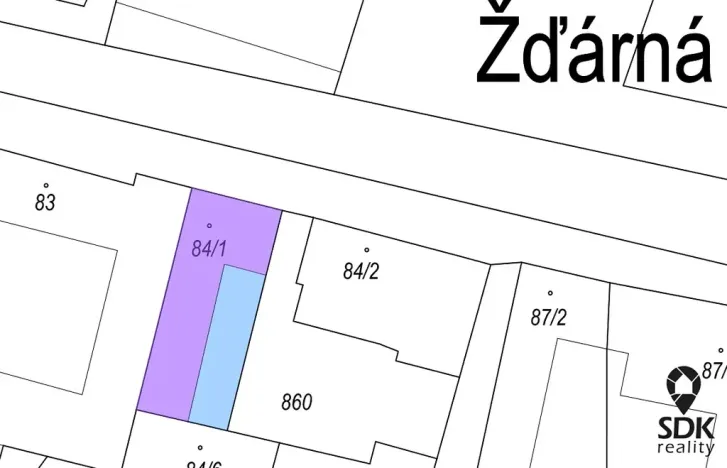 Prodej pozemku pro bydlení, Žďárná, 205 m2