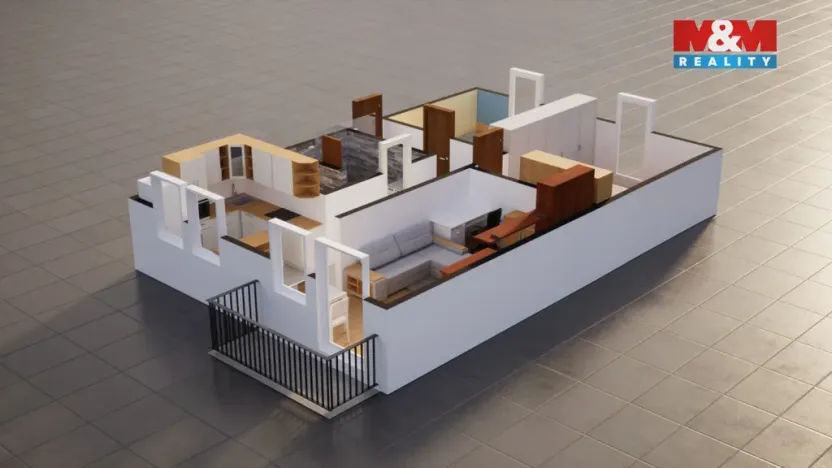 Pronájem bytu 3+1, Obrnice, Nová výstavba, 64 m2