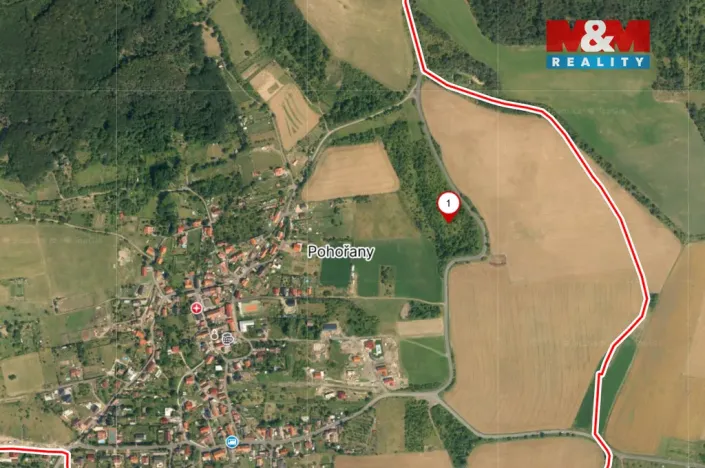 Prodej zahrady, Žitenice - Pohořany, 1900 m2