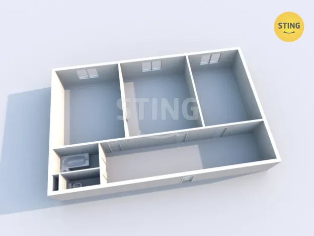 Pronájem bytu 2+1, Ostrava - Poruba, 17. listopadu, 58 m2