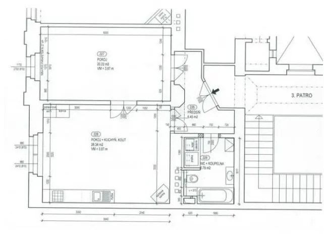 Pronájem bytu 2+kk, Praha - Vinohrady, Jana Masaryka, 60 m2