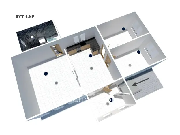 Prodej rodinného domu, Hradištko - Brunšov, 127 m2