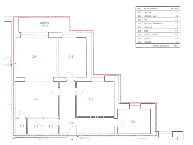 Pronájem bytu 3+kk, Praha - Kamýk, Ke Kamýku, 107 m2