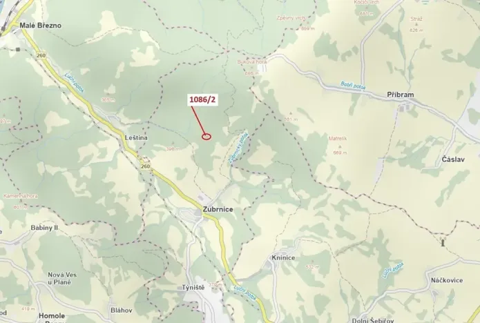 Dražba lesa, Zubrnice, 26 m2