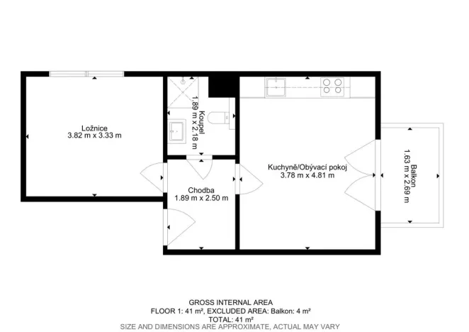 Pronájem bytu 2+kk, Dobřany, Dragounů, 39 m2