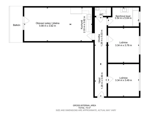 Pronájem bytu 2+kk, Dobřany, Dragounů, 60 m2