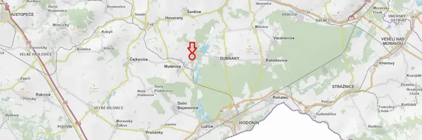 Prodej podílu lesa, Mutěnice, 1819 m2