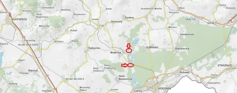 Prodej lesa, Mutěnice, 5100 m2