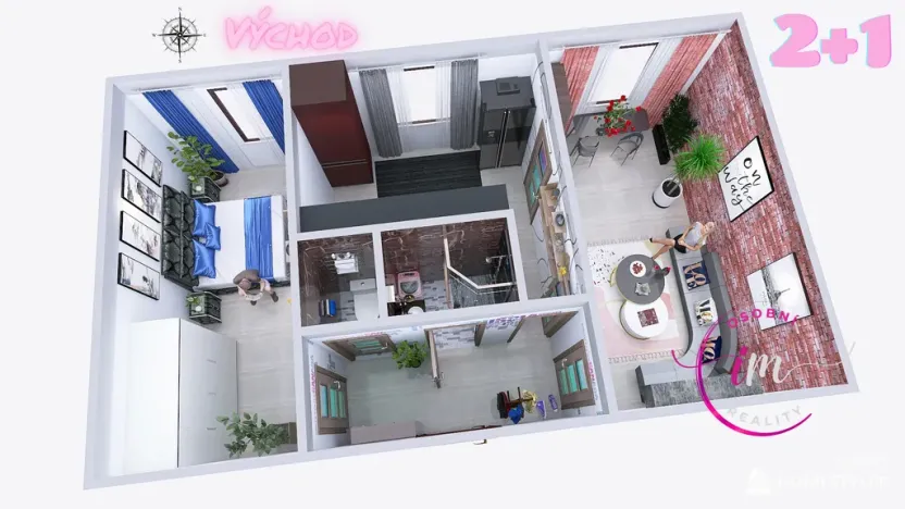 Pronájem bytu 2+1, Třebíč - Horka-Domky, Demlova, 55 m2