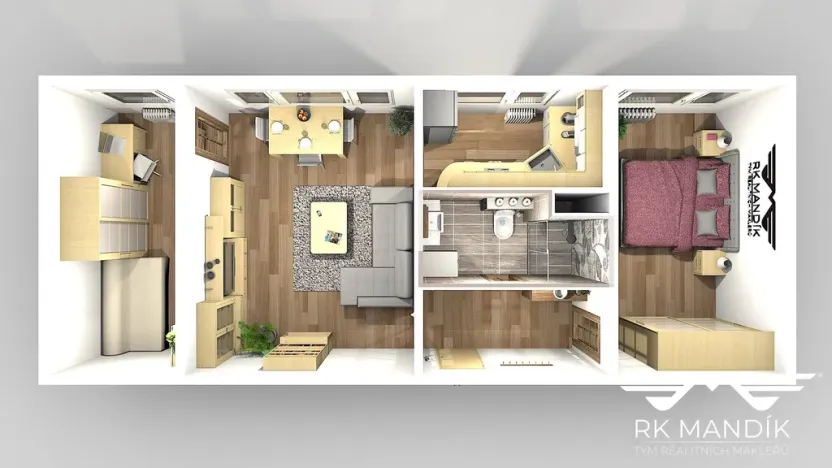 Pronájem bytu 3+1, Praha - Střížkov, Harrachovská, 52 m2