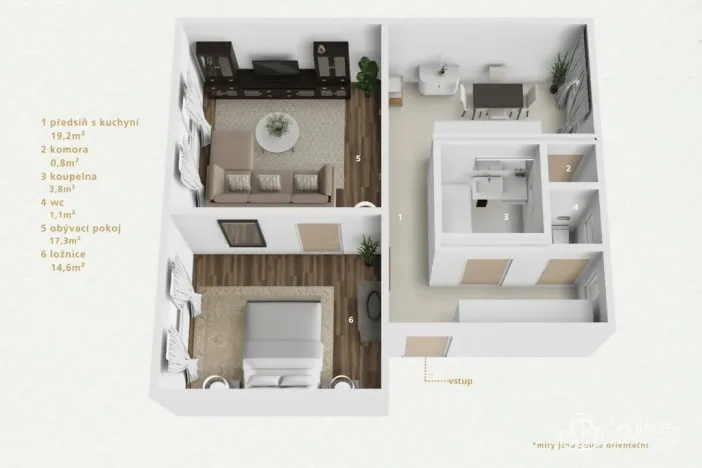 Prodej bytu 2+1, Sokolov, Slovenská, 55 m2