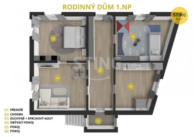 Prodej rodinného domu, Kobeřice, Okružní, 85 m2
