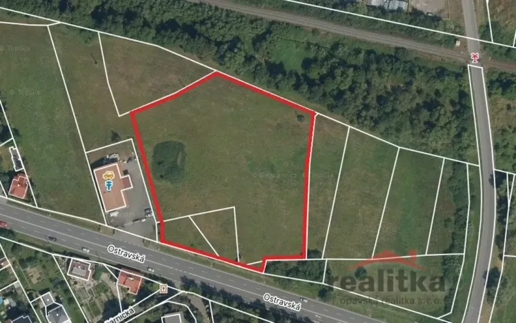 Prodej komerčního pozemku, Opava - Komárov, Ostravská, 11000 m2