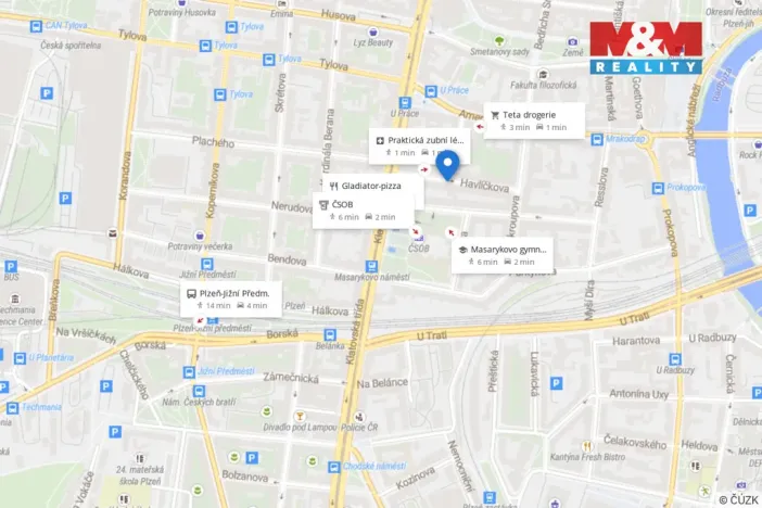 Pronájem bytu 1+1, Plzeň, V Šipce, 57 m2