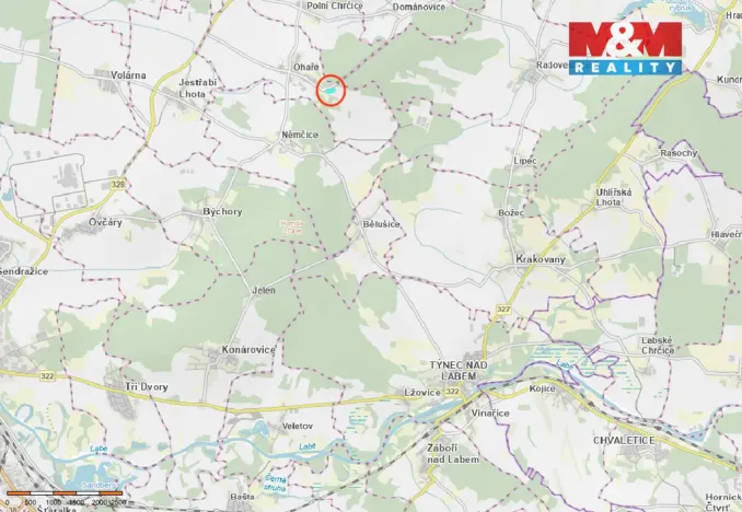 Prodej lesa, Ohaře, 13230 m2