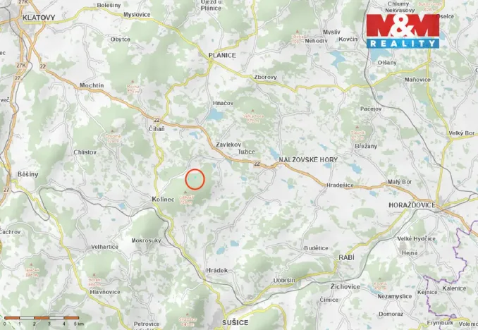 Prodej lesa, Kolinec - Buršice, 9917 m2