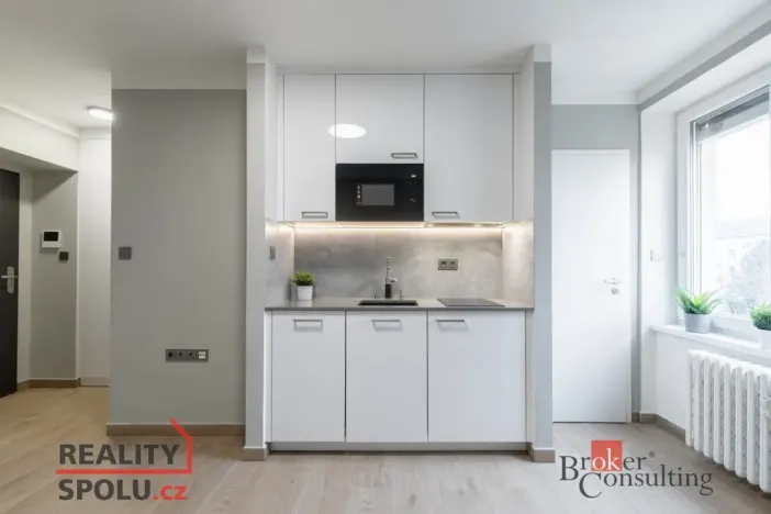 Pronájem bytu 1+kk, Brno - Štýřice, Bakalovo nábřeží, 23 m2