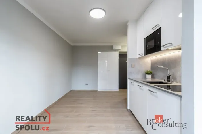 Pronájem bytu 1+kk, Brno - Štýřice, Bakalovo nábřeží, 23 m2