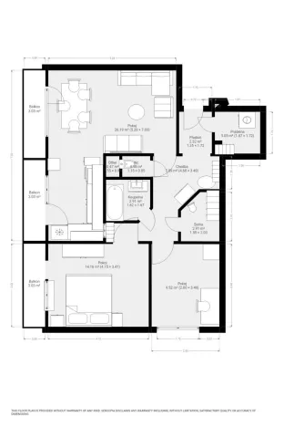 Pronájem bytu 3+kk, Blansko, Bezručova, 81 m2