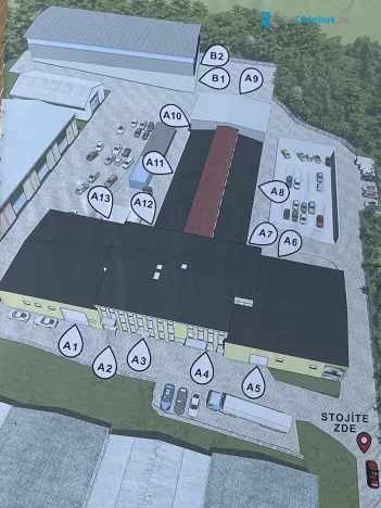 Pronájem kanceláře, Sedliště, 409 m2